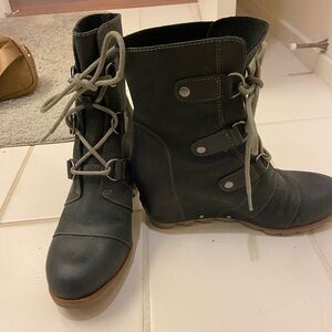 Sorel Black Heeled Boots